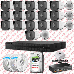 Hilook İp Kamera Seti 1080p Fullhd 16 Güvenlik Kamerası
